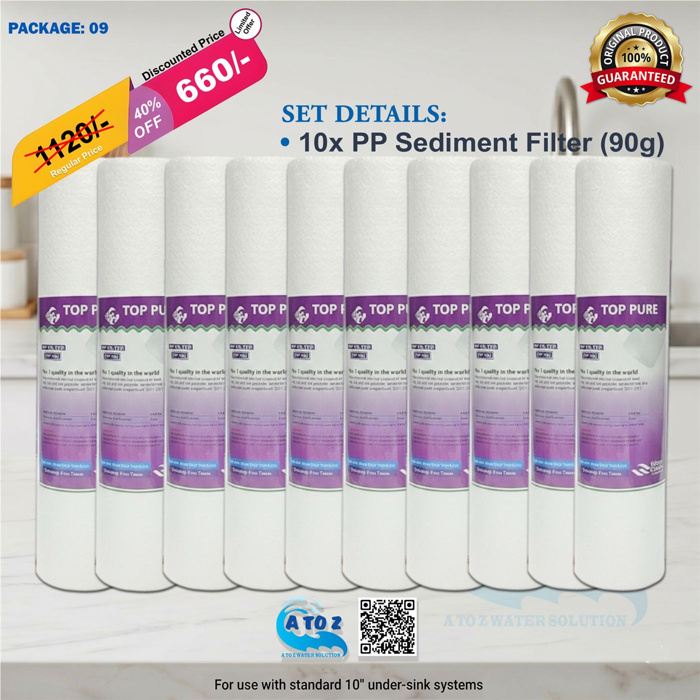 Top Pure PP Filter Combo (10 Pcs - 90G)